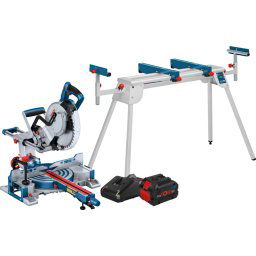 Bosch Professional GCM 18 V-254 D + ProCORE 18 V 8,0 Ah + Support