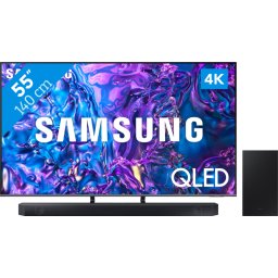 Samsung QLED 4K 55Q74D (2024) + Barre de Son