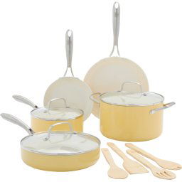 GreenLife Artisan Batterie de Cuisine 12 Pièces Jaune