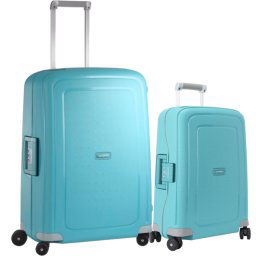 Samsonite S'Cure Valise à 4 Roulettes 55 + 69 cm Bleu Eau Set de Valises