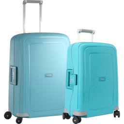 Samsonite S'Cure Valise à 4 Roulettes 55 + 69 cm Bleu Eau Set de Valises