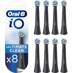 Oral-B iO Ultimate Clean Noir avec Indicateur de Couleur (8 pièces)