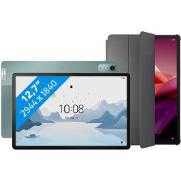 Lenovo Tab P12 Écran Mat 12,7 pouces 128 Go Wifi Vert + Book Case