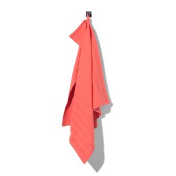 HEMA Theedoek 65x65 Katoen Met Strepen (koraal)