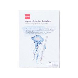 HEMA Kaarten Van Aquarelpapier A6
