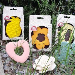 Sensory Bijtspeeltje Hart van natuurrubber