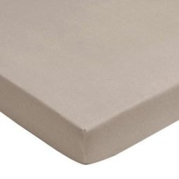 Hoeslaken interlock double jersey 60x120cm zand