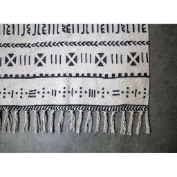 HSM Collection tapijt Vejen - zwart/wit - 210x150 cm - Leen Bakker