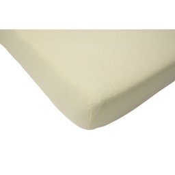 Hoeslaken interlock double jersey 60x120cm Ecru