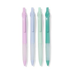 HEMA Pennen Rubber Blauwschrijvend - 4 Stuks