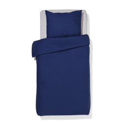 HEMA Dekbedovertrek 140x200/220cm Percal Donkerblauw (donkerblauw)