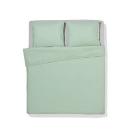 HEMA Dekbedovertrek 200x200/220cm Hotel Katoen Percal Lichtgroen (groen)