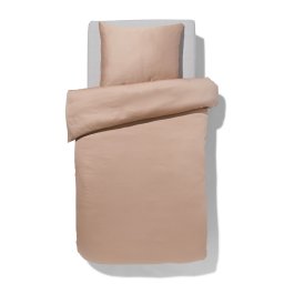 HEMA Dekbedovertrek Satijn 140x200/220 Effen Taupe (taupe)