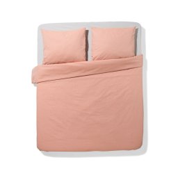 HEMA Dekbedovertrek 200x200/220cm Chambray Oranjerood (terra)