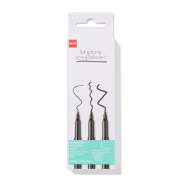 HEMA Permanente Markers 0.5-1-2mm - 4 Stuks