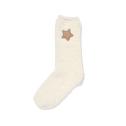 HEMA Huissokken Maat 36-41 Fluffy Ster Crème
