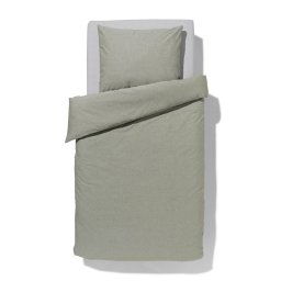 HEMA Dekbedovertrek Chambray 140x200/220 Groen (groen)