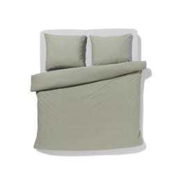 HEMA Dekbedovertrek Chambray 240x200/220 Groen (groen)