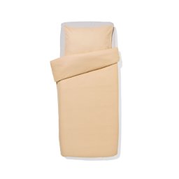 051 Dekbedovertrek 140x200/220cm Flanel Strepen Beige (beige)