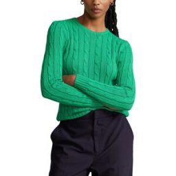 POLO RALPH LAUREN Pull maille torsadée col rond JULIANNA