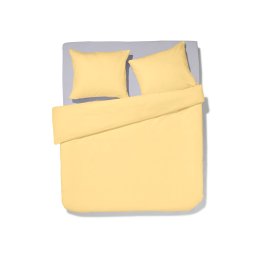 HEMA Dekbedovertrek 200x200/220cm Zacht Katoen Lichtgeel (geel)