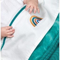 Wieglaken Rainbow Emerald Green 75 x 100 cm