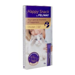 Feliway Happy Snack Kip 6x15g