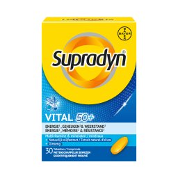 Supradyn Vital 50+ Multivitamine Vitaliteit Met Ginseng 30 Tabletten