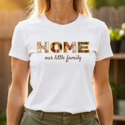 Gepersonaliseerd T-shirt met Foto in Letters