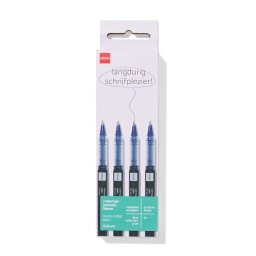 HEMA Rollerbalpennen 0.5mm Blauwschrijvend - 4 Stuks