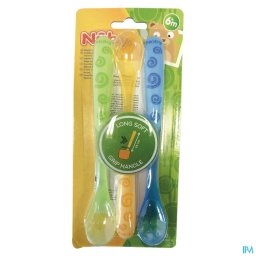 Nûby Lepel Met Lange Handgreep - 3stk - 6m+