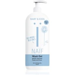 Naif Baby & Kids Wash Gel gel lavant et purifiant enfants et bébés corps et visage Refill Me 500 ml