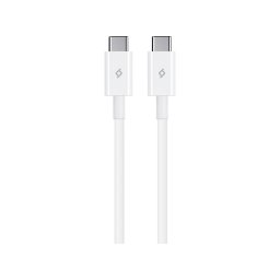 Кабел ttec Type C to Type C Cable - Бял