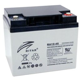 Акумулаторна батерия Ritar Power RA12-45, 12V, 45Ah, AGM, F4(M5)/F11(M6) конектори