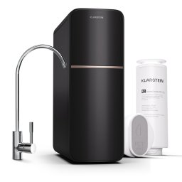 Klarstein PureLine 600, филтрираща система, обратна осмоза, 800 GPD / 3000 литра/ден (WFT1-PureLine800Blac)