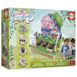 Образователна игра и 3D пъзел Dream Gardens Овощна градина
