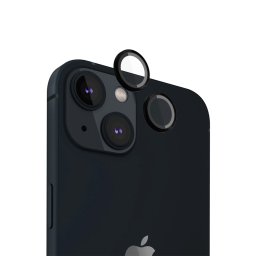 Стъклен протектор за камера за Apple iPhone 15 /15 Plus Black