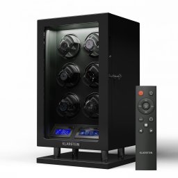 Klarstein Verdon 6, устройство за навиване на часовници, за 6 часовника, 3 режима, 5 скорости, LED, дистанционно управление (WW4-VerUhr-6)