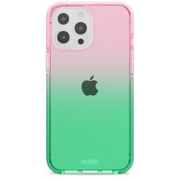 Гръб Holdit Seethru Case за iPhone 13 Pro Max - Grass green/Bright Pink