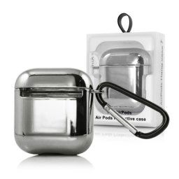 Калъф за Apple Airpods,Сребристи Карбон