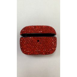 Калъф с камъни за Apple Airpods Pro,Червени
