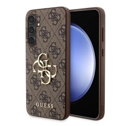 Гръб Guess PU 4G Metal Logo Case за Samsung Galaxy S23 FE - Кафяв