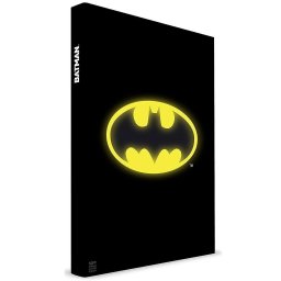Тефтер DC Comics Batman Light Logo, светещ, A5, 100 страници
