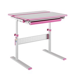 Детско бюро RFG Ergo Kids, ПДЧ плот, регулируема височина, розово