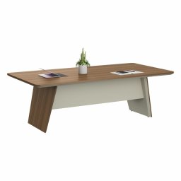 Заседателна маса RFG Elmaz (DG15-C0124), 2400 x 1200 x 760 mm, ПДЧ плот, меламиново покритие, дъб