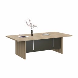 Заседателна маса RFG Milano (DG17-C0124), 2400 x 1200 x 750 mm, ПДЧ плот, меламиново покритие, дъб