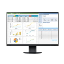 Eizo EV2485-BK 24.1", IPS, 1920x1200, 350 cd/m2, 1000:1, 5ms, USB-C Docking, Display Port, HDMI, 4xUSB 3.1, Ergonomic Stand, Auto EcoView, sRGB, Speakers, черен