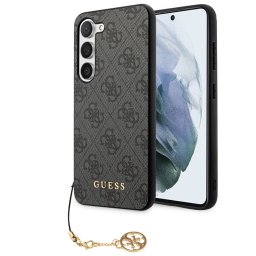 Гръб Guess 4G Charms Case за Samsung Galaxy S24 - Сив