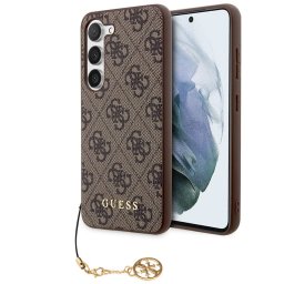 Гръб Guess 4G Charms Case за Samsung Galaxy S24 Plus - Кафяв