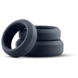 Boners Wide комплект пръстени black 3 бр.